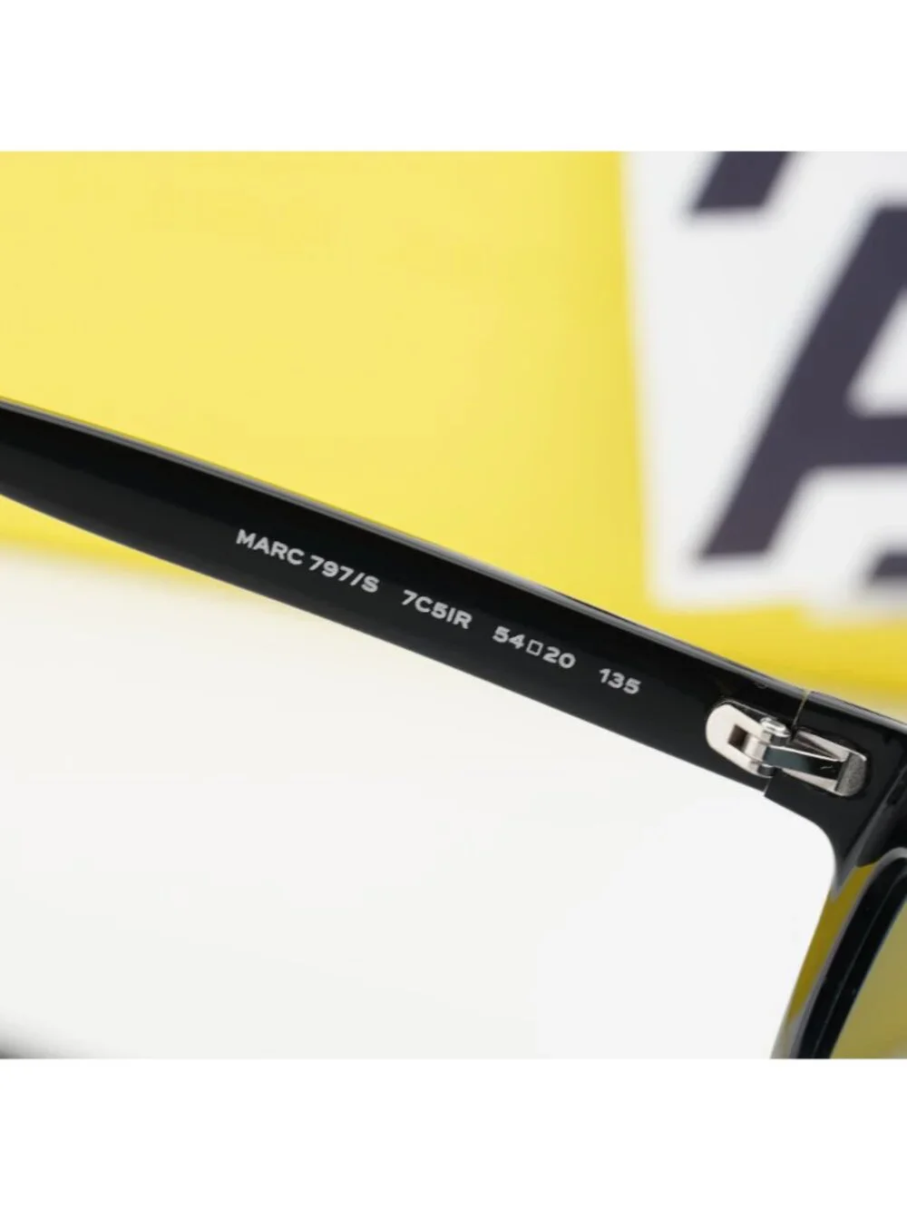 Marc Jacobs MARC 797/S 07C5 IR Cat Eye Sunglasses - Black/Crystal / Grey